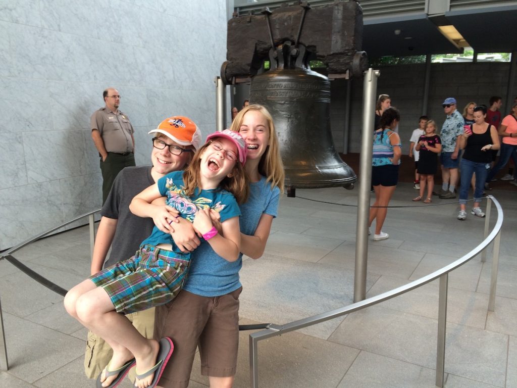 Kids at Liberty Bell